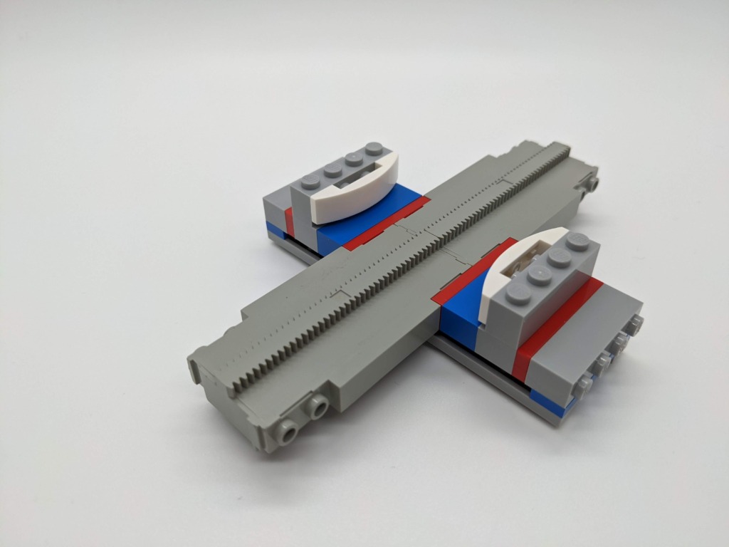 Custom monorail stop device