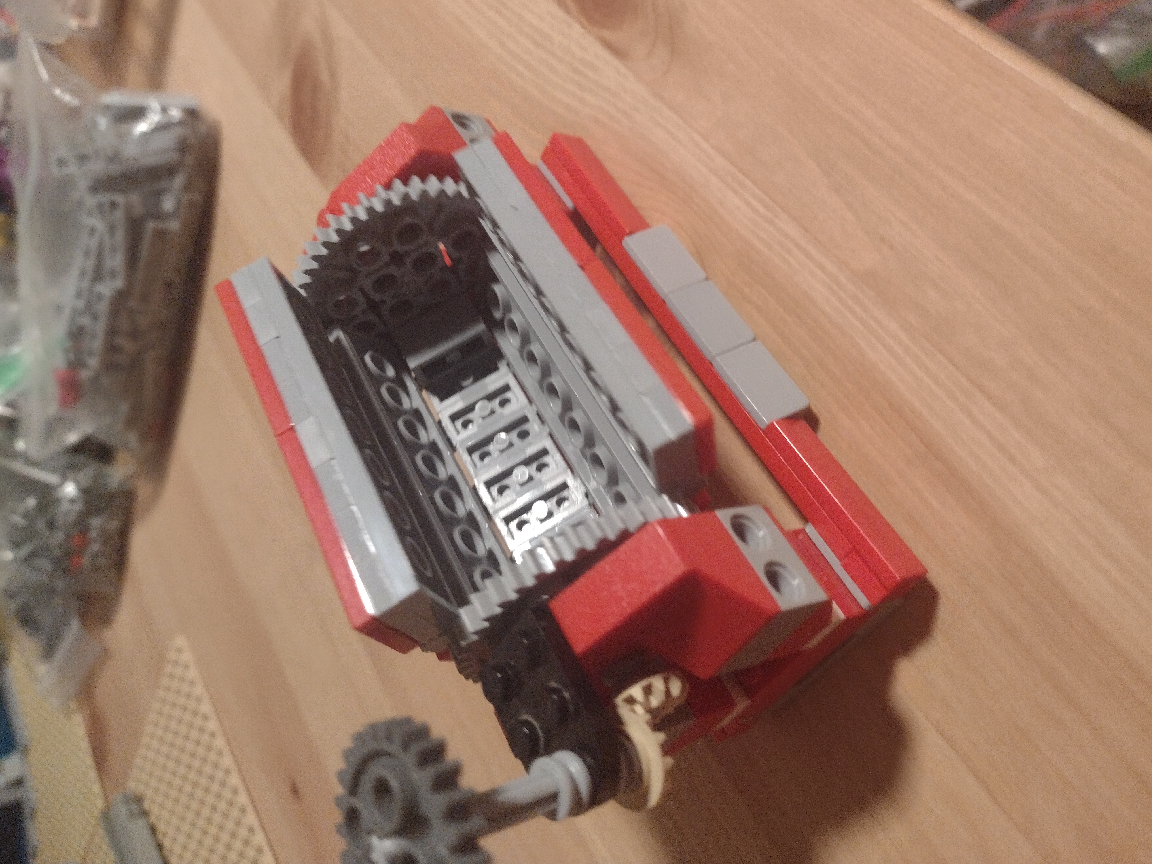 Monorail dump car second prototype dumping