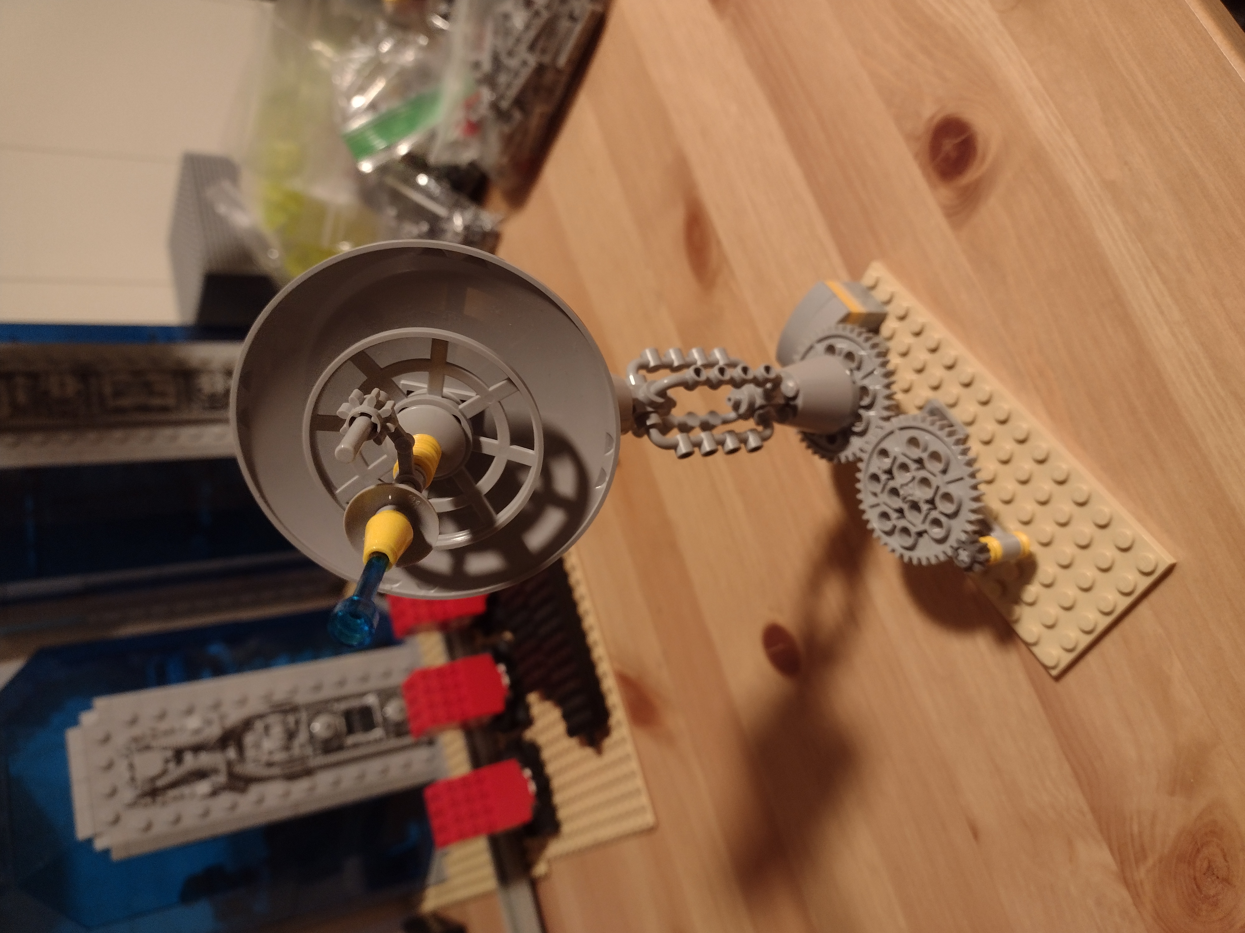 Monorail trackside satellite dish