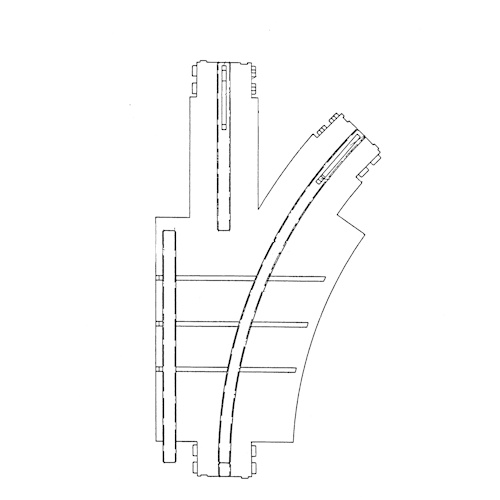 Turnout monorail track