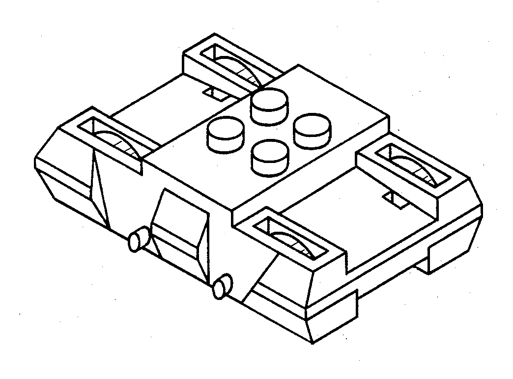 Lego monorail Jacob bogie